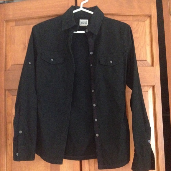 Converse Tops - Converse Button-Down Shirt (Black)